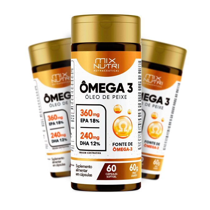 NUTRACEUTICAL OMEGA 3 - 60 CAPS - SEM GLÚTEN