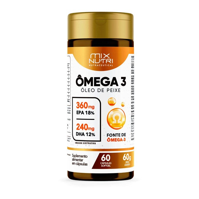 NUTRACEUTICAL OMEGA 3 - 60 CAPS - SEM GLÚTEN