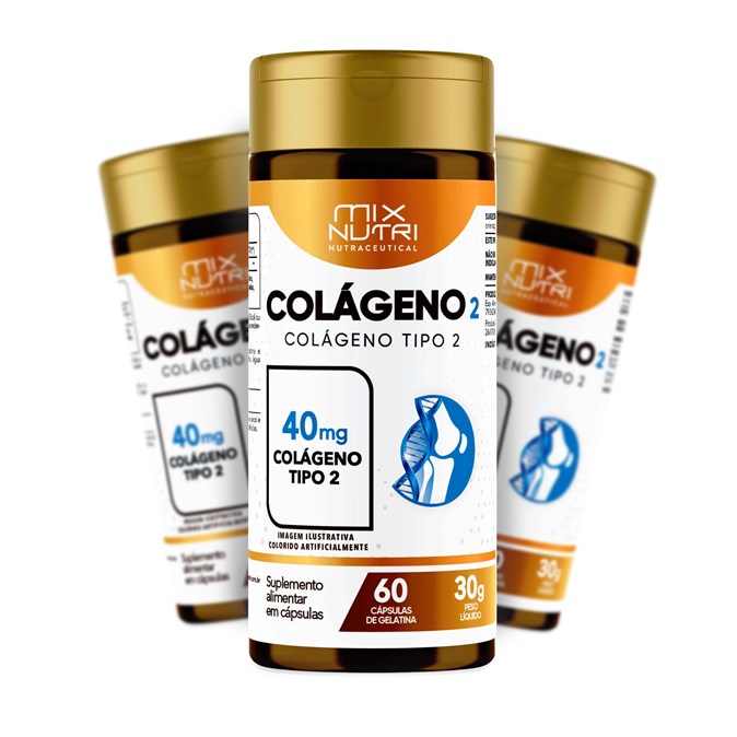 NUTRACEUTICAL COLAGENO TIPO II - 60 CAPS - 30G - MIX NUTRI