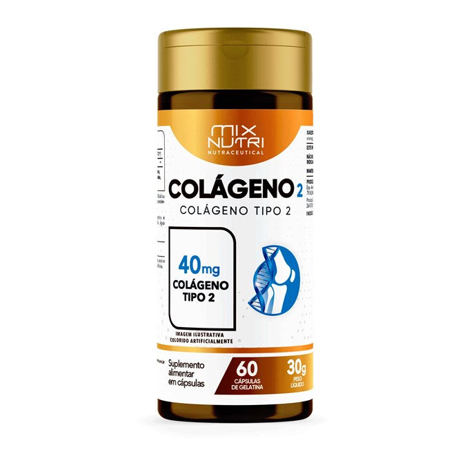 NUTRACEUTICAL COLAGENO TIPO II - 60 CAPS - 30G - MIX NUTRI