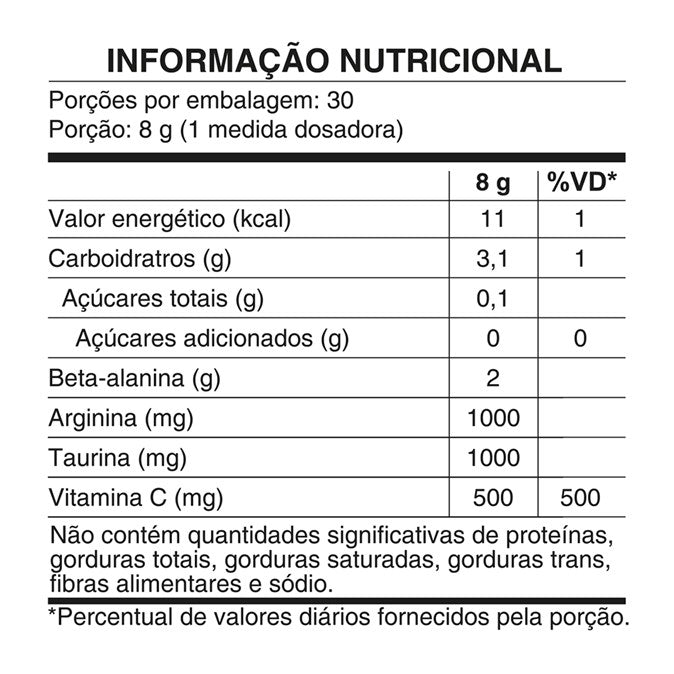 PRE-WORKOUT SEM CAFEINA SABOR FRUIT TUBE 240G - PRONABOL