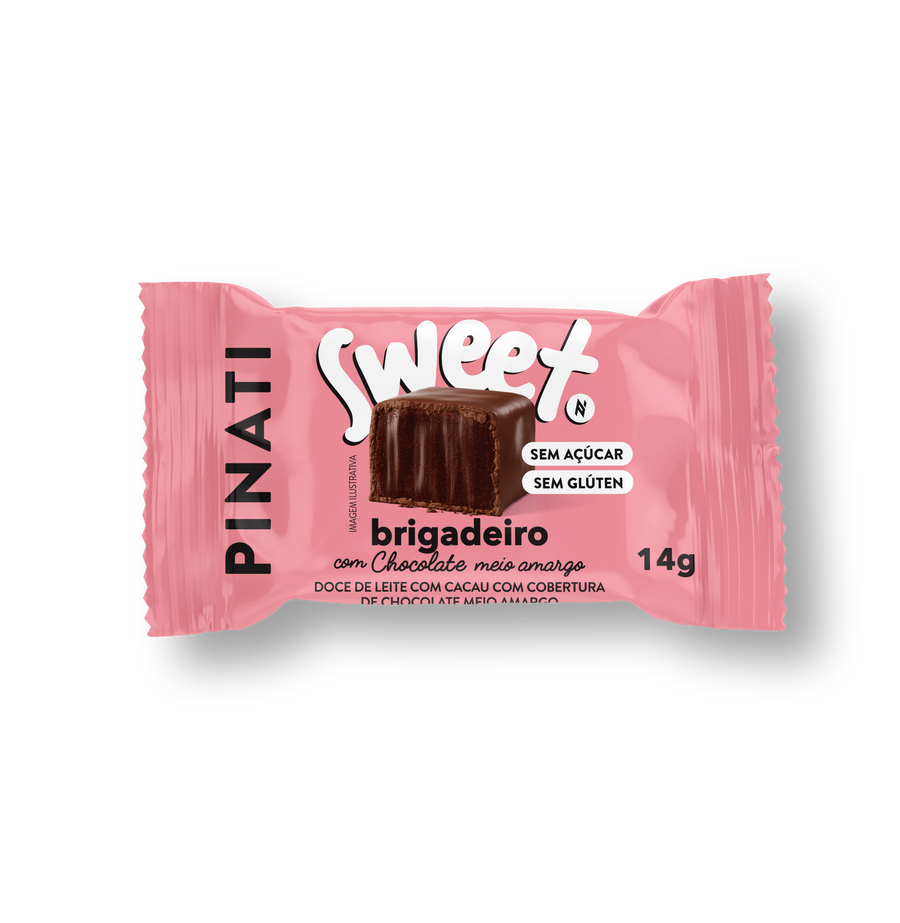 PINATI SWEET BITE BRIGADEIRO DISPLAY C/24 SEM AÇÚCAR