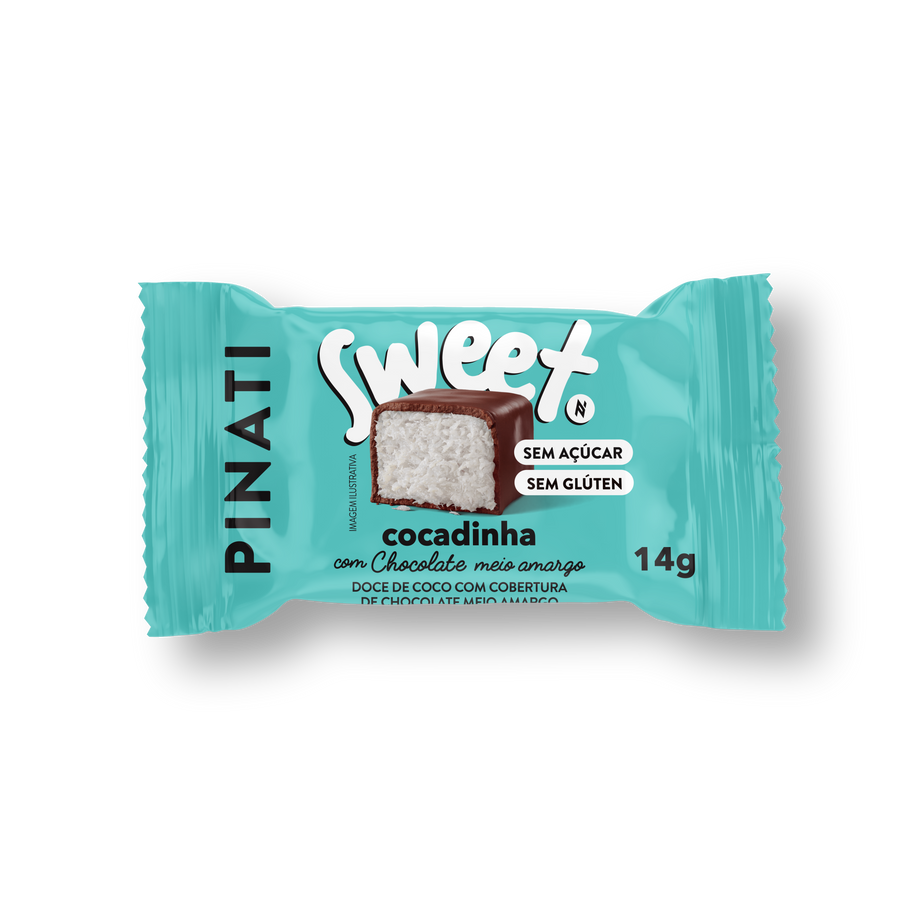 PINATI SWEET BITES COCADA DISPLAY C/ 24 SEM AÇÚCAR