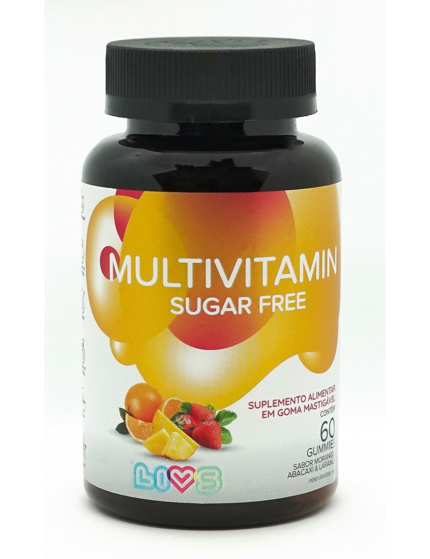 MULTIVITAMIN SUGAR FREE 60 GUMMIES Sabores LIVS