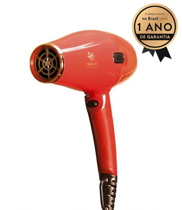 Secador de cabelos Turbo Pro 2.4 vermelho 127v